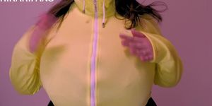 Tits In Yellow Jacket