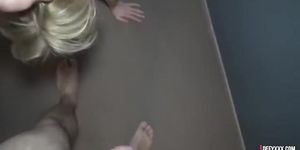 deepthroat submissive and innocent cute blonde