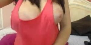 Huge boobs amateur cam girl with breast milk