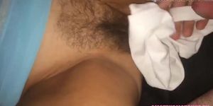 Hot sticky cumshot on hairy pussy girl met on AMATEURMATCHUP.TK_(new)