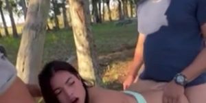 Busty Big Tits Babe Public Threesome *Links + More In The Description !!! Check It !
