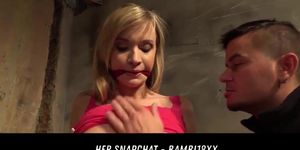 Tied Up Girl Enjoys The Hitachi Her Snapchat - Bambi18Xx