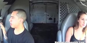 Tied Teen Fucked Hard In The Van