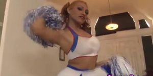 Busty tgirl cheerleaders