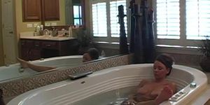 Watch janet cum in the tub