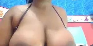 Fat Ebony Slut Shows Off Her Big Boobs