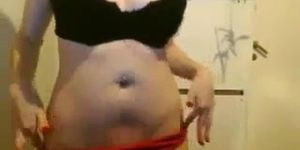 Cute teen teasing her tits for free webcam