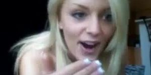 Hot Blonde Dances And Plays On Webcam 2