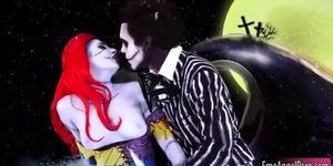Bitchy emo pussy pounded and cum facialed in outer space (Joanna Angel)