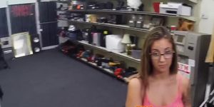 Busty spex pawnee gets fucked and creamed POV