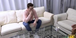 TUTOR4K. Guy is against the sex of stepmother and stud but nobody cares