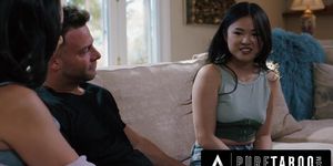 PURE TABOO Shocked Lulu Chu Discovers BDSM Sex Tape From Neighbors Seth Gamble & Kimmy Kimm