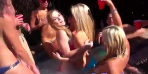 Real bikini party turning into orgy