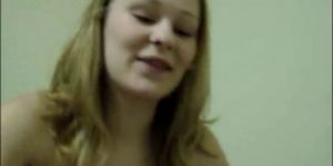 Big tits teen GF blowjob (amateur )