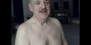 Cum Lover Daddybear Grandpa With Dentures Drinks my Cum and Smiles