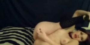 Flexible emo gf dildoing in various part3 (amateur )