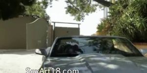 American lesbians smoke on the car - video 1