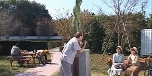 Free jav of Crazy Japanese bronze statue part4 - video 1
