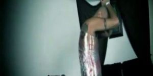 Black Dominant Shemale Use Saran Wrap on Submissive Slave p2 - video 1