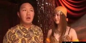 Asian cutie play Arabic dancer