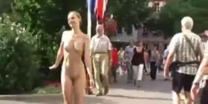 Michelle nude in public