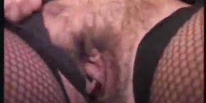 Mature Hairy Blond Likes Two Cocks