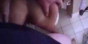fucking and cumming in the bathroom