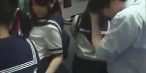 Asian Schoolgirl Fucked On The Subway