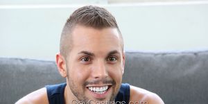 GAY CASTINGS - Bottom with great smile is fucked by agent