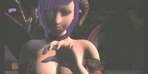 3d anime cutie poked from behind by maskerman - video 1