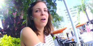 Blowjob in outdoor environment - video 9