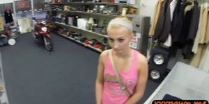 Cute blonde babe pounded by pawn dude