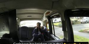 Tattooed young slut pussydrilled by cabbie