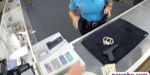 Latin police officer banged by pawn dude