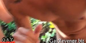 Gay sucks and rides long cock - video 11