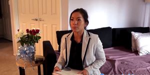 Asian realtor screwed after caught stealing