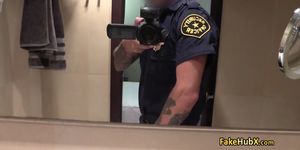 Mindblowing blonde fucks cop
