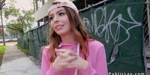 I KNOW THAT GIRL - Teen with cap fucking in public (Alex Blake)