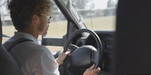 Bus driver fuck schoolgirls black mirror style in a VR
