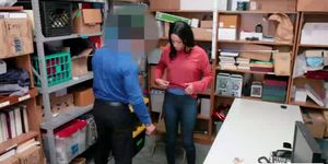 Hot Petite Teen Amethyst Banks shoplifting gets her fuck