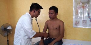 DOCTOR TWINK - Asian twink rimming his gay patient