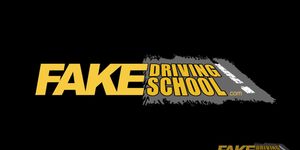 Fake Driving School Chloe Lamour gets her big tits out