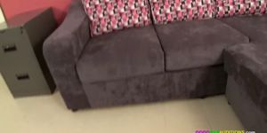 19 yr old petite hot chick on casting couch