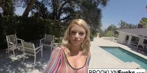 Hot Blonde girl Brooklyn records herself masturbating (Brooklyn Chase)