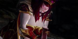 skyrim red Dragon Queen Alexstrasza troll sex