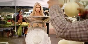 Charlotte Mckinney -carlsjr ad commercial super bowl xlix 2015 Uncensore