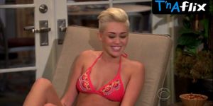 Miley Cyrus Bikini Scene  in Two And A Half Men