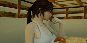 Lara Croft Belly Inflation 2 (Jamie Lee, Lara Craft)