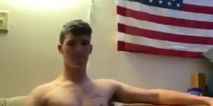straight country soldier cum in barracks