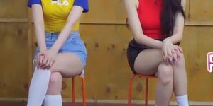 It's Double Trouble Fapping Time As Lovelyz's Jisoo & Mijoo Have Their Sexy Thighs On Full Display